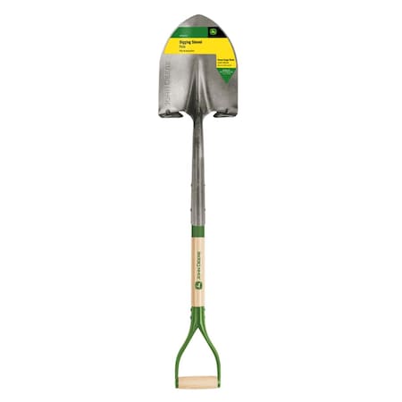 Ornatus Outdoors 42 in. Steel Digging Shovel with Wood Handle, Green OR3306626